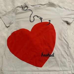 Burberry heart  shirt size 7
